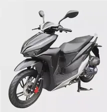 Скутер для взрослых VENTO Inferno 150 (replica Honda Click) Серебристый матовый / Черный, 10.8 лс, коробка Вариатор, 4-х тактный одноцилиндровый двигатель, взрослый бензиновый байк