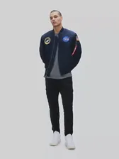 Куртка-бомбер Alpha Industries NASA MA-1 (Replica Blue)