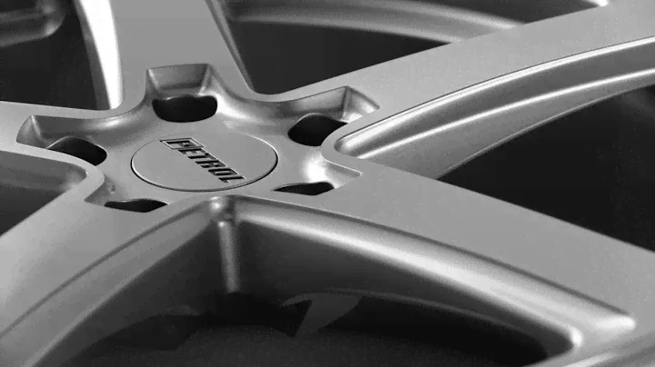 Petrol Wheels P2A Silver W Machine Cut Face
