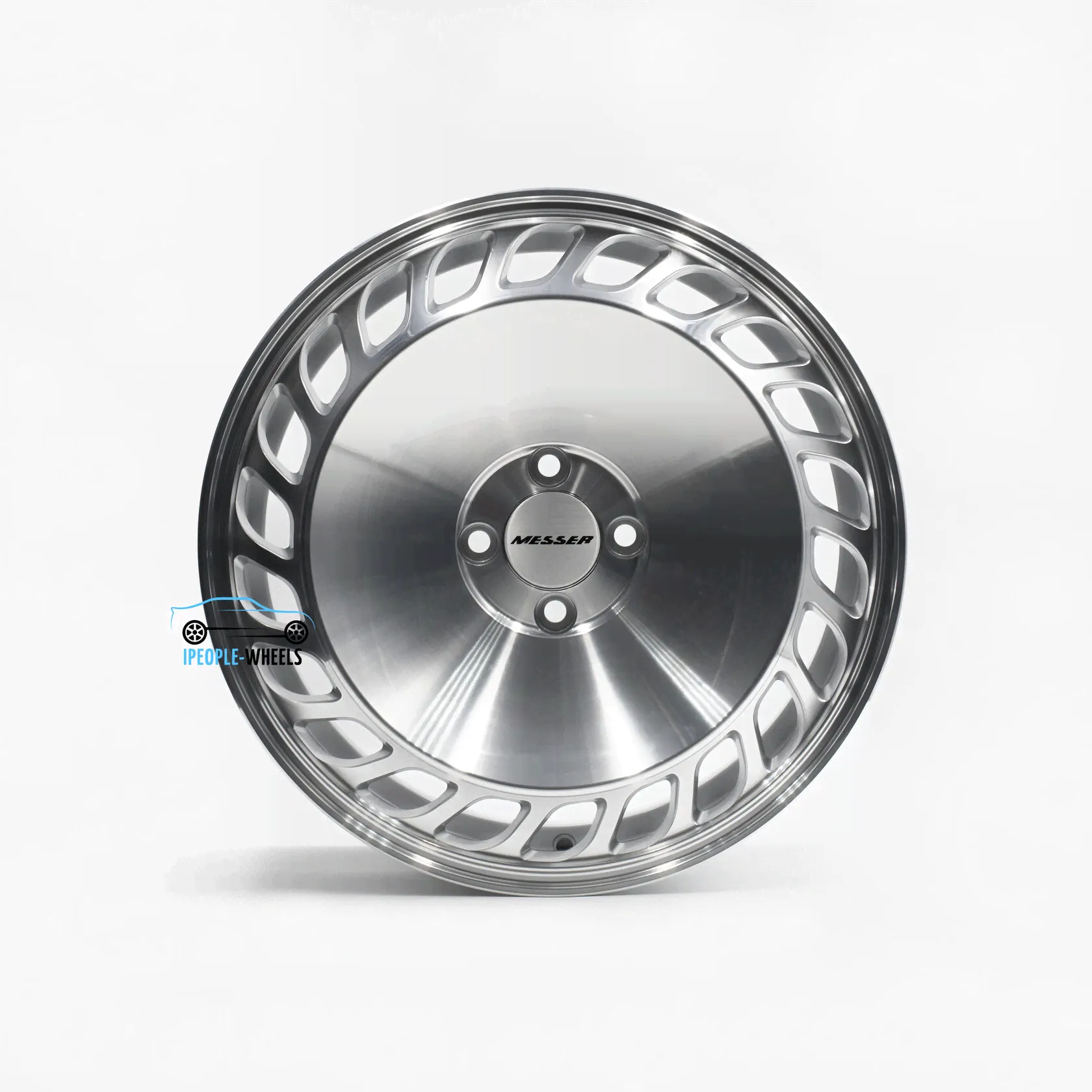 Replica 7.5x17/4x100 ET40 D73.1 Silver Machine Face