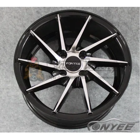 Новые диски Vossen CVT-R Replica R15 4X100 ET35 J7 черный глянец + серебро-0