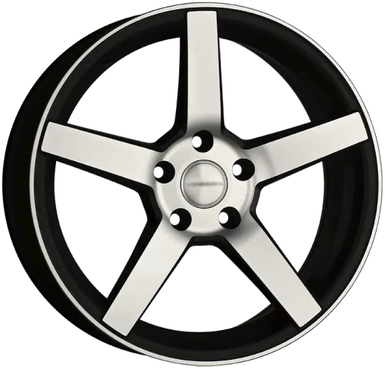 Диск VSN (Replica VOSSEN) CV3 R20 9j 5/114,3 ET40 D72,6 Чёрный матовый с полированной лицевой частью