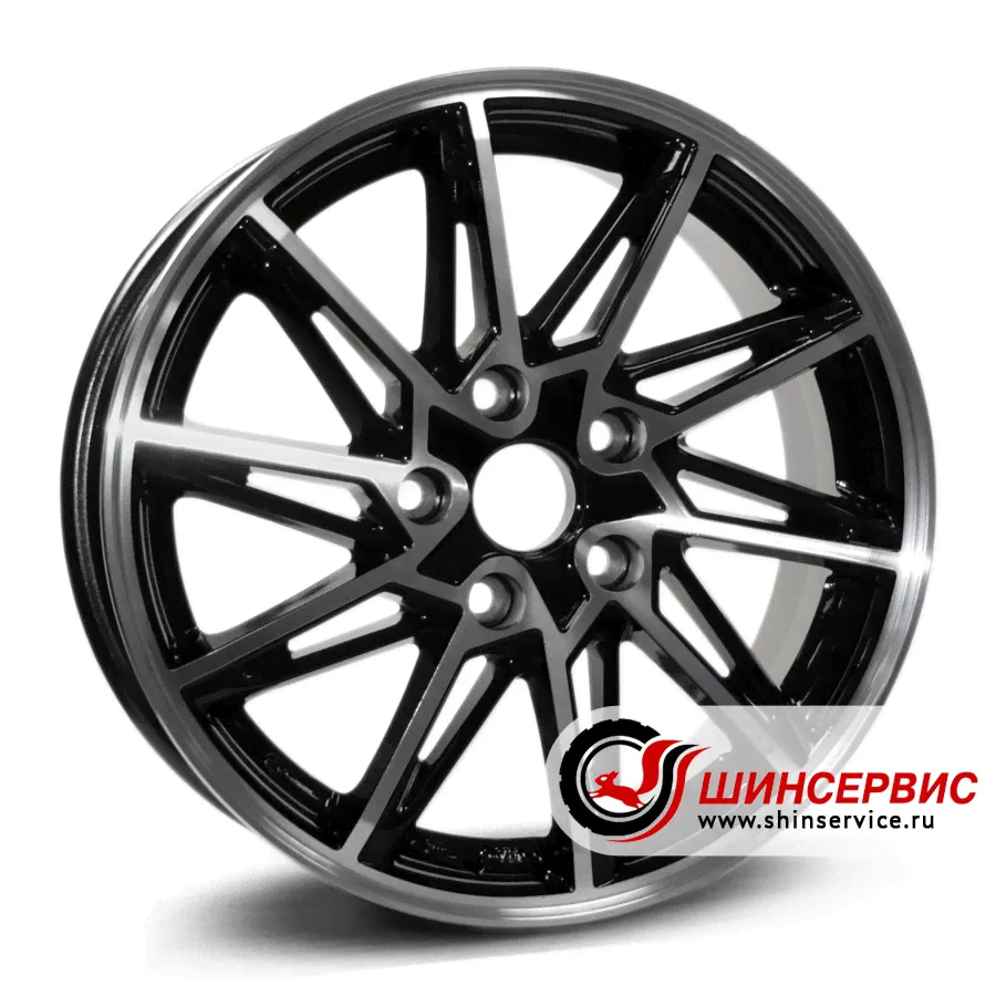 Купить литой диск Replica H VW68H черный с полированной лицевой поверхностью 16"x6,5J PCD 5x112 ЕТ 50 ЦО 57,1 в Москве и области в интернет-магазине ШИНСЕРВИС