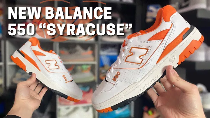 New Balance 550 “Syracuse”  (White Orange) + Talla, materials, on-feet review! Review en Español!
