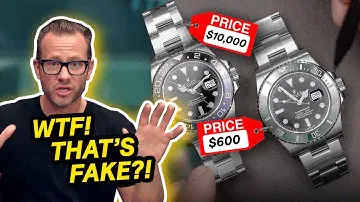 REAL vs FAKE ROLEX - How to Spot a Fake Watch - AET CLIPS