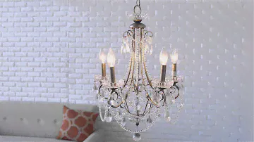 Minka Lavery 5 Light Mini Chandelier - Distressed Silver - Bellacor