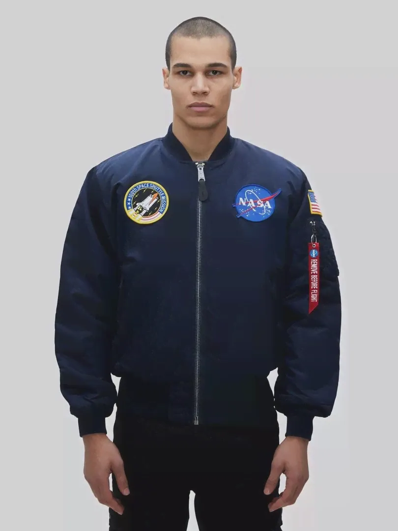 Куртка-бомбер Alpha Industries NASA MA-1 (Replica Blue)-0