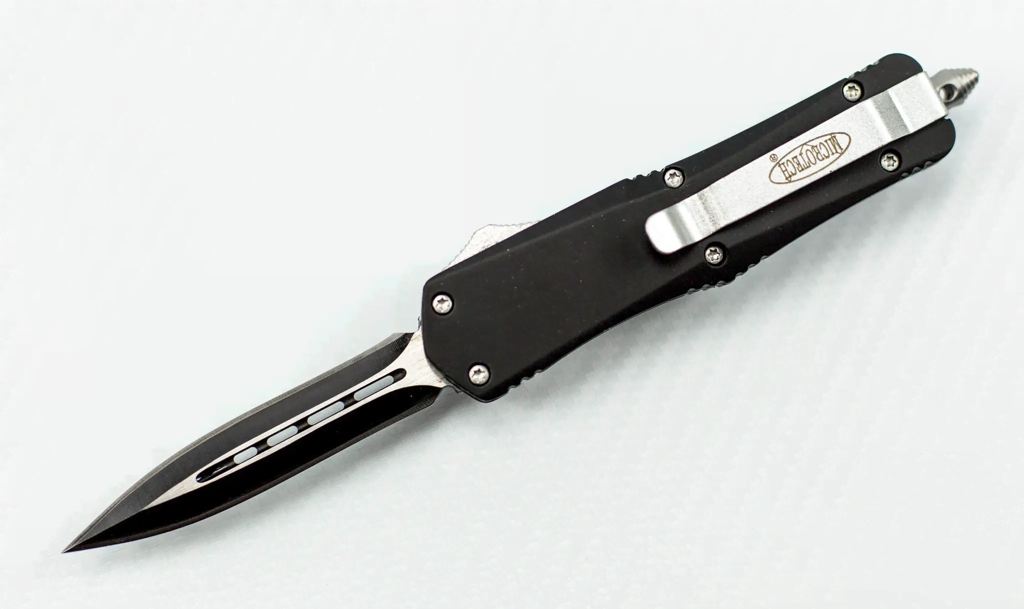Нож фронтальный Microtech mini black Replica-0