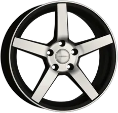 Диск VSN (Replica VOSSEN) CV3 R20 9j 5/114,3 ET40 D72,6 Чёрный матовый с полированной лицевой частью