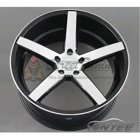 Новые диски Vossen CV3 Replica R20 5X120 ET40 J10 черный глянец + серебро-0