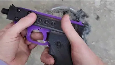 3d printed guns GB-22 tuned up a little.  I think I finally have this thing working.