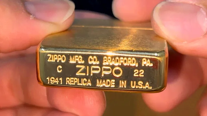 UNBOXING ZIPPO 1941 REPLICA BRUSHED BRASS