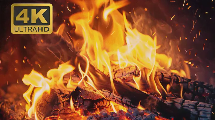 🔥 Ultra HD Fireplace 4K: 12 HOURS Inviting Fireplace with Serene Log Burning Sounds. Fire Sounds