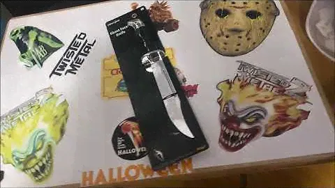 Ghostface Scream Bowie Knife Buck 120 Spirit Halloween Replica and Devil Ghostface mask review