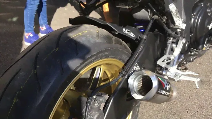 Yamaha MT10 Austin Racing GP1RR De-cat exhaust - Anvil Hire Tag Racing Replica