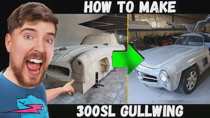 🔥🛠️ DIY Mercedes 300SL Gullwing Replica Car Kit Car From Car Buck How To Make Fiberglass Body Kit