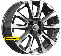 REPLICA K&K КС1026 (ZV 16_Rio) 6.5xR16 4x100 ET46 DIA54.1 Алмаз черный