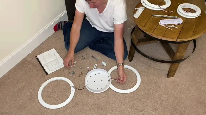 SOLVE / JCPGW LED Ceiling Light - 72W, 6400LM - 6 Rings. Product unboxing, assembling and demo