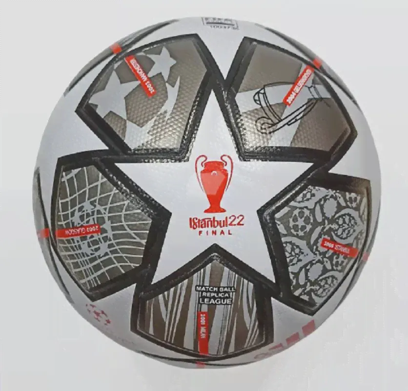 Мяч футбольный ADIDAS Istanbul 22 match ball replica league Серый синий (art.: 3920bf2d67d47)-2