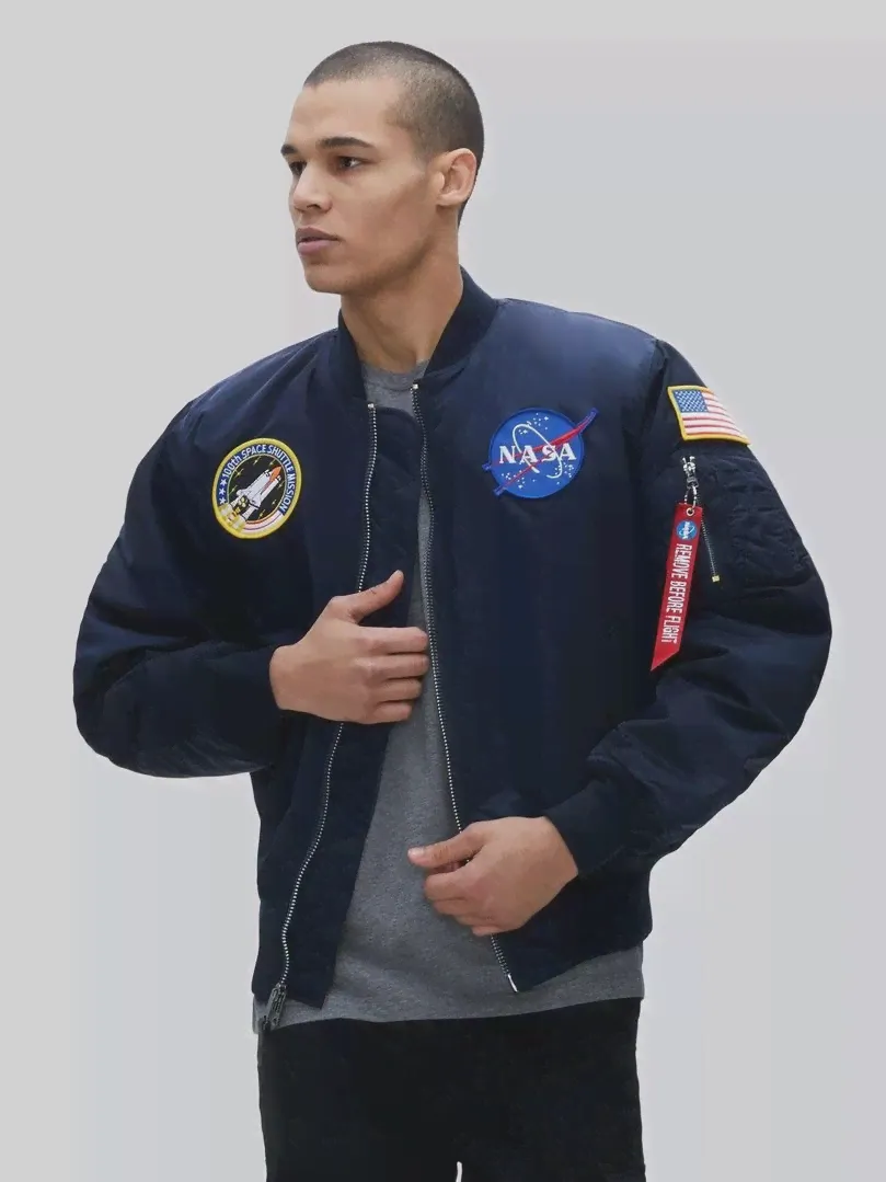 Куртка-бомбер Alpha Industries NASA MA-1 (Replica Blue)-4