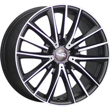 Диск Replica LA B120 R17 8j 5/120 ET30 D72,6 черный матовый полированный