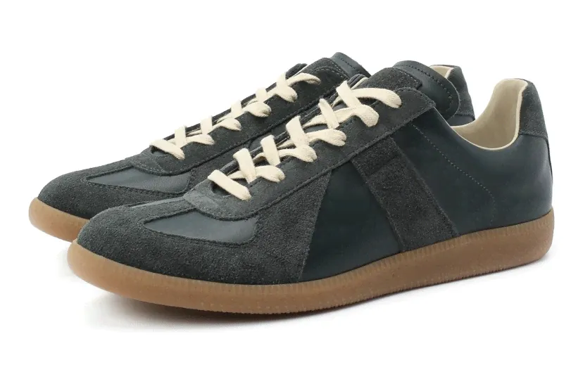 Кеды Maison Margiela Replica Темно-зеленые-0