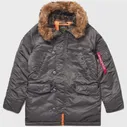 Куртка Alpha N-3B Slim Fit (Replica Grey/Orange)