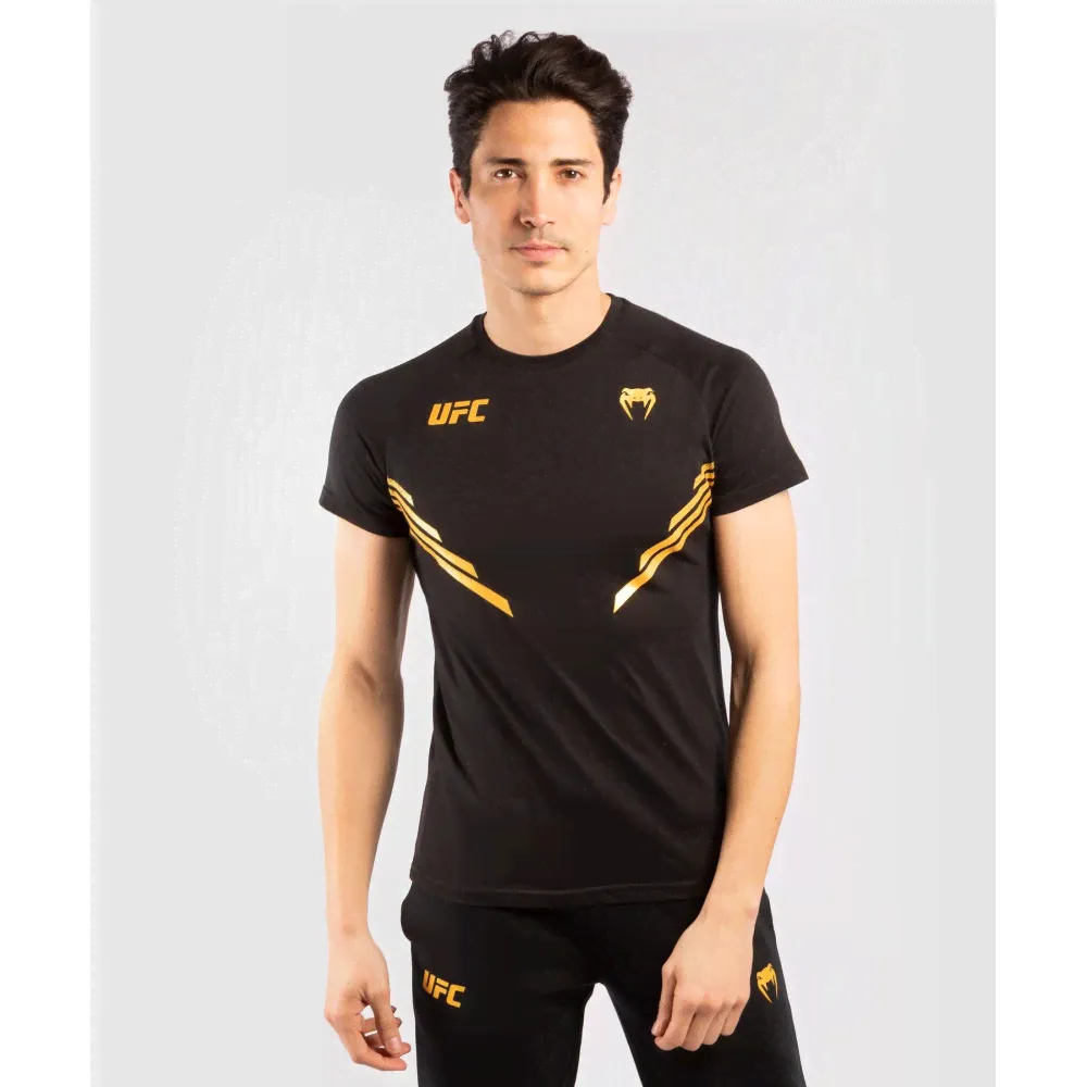 Venum UFC Футболка Replica Black/Gold-0
