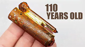 WW1 Trench Lighter Restoration. Rusty Lighter from the Battlefield