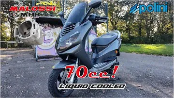 Peugeot Elystar Liquid Cooled with Malossi MHR Replica 70cc