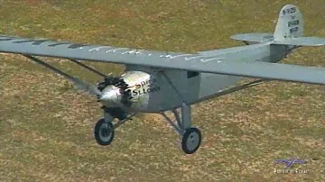 Spirit of St. Louis Replica - Air-to-Air Flight Footage