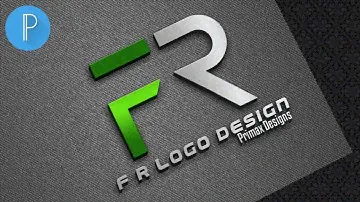 F R  Logo Design Pixellab  (2020) | 3D mock-up logo design | Pixellab tutorials
