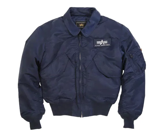 Бомбер Alpha CWU 45/P Flight Jacket replica blue-1