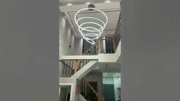 $180.00 - 520.00 Led Rings Pendant Lamp Circle Ceiling Hanging Chandelier Lamp Home Lighting Fixture