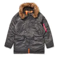Куртка-парка Alpha Industries SLIM FIT N-3B (Replica Grey/Orange)