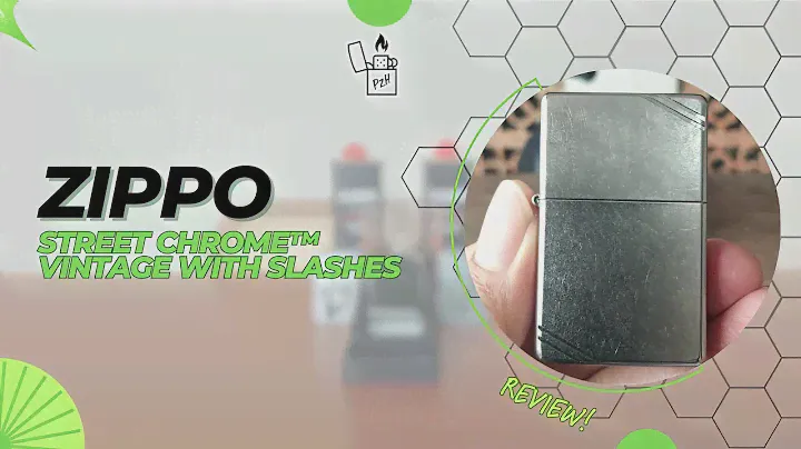 ZIPPO Street Chrome™ Vintage with Slashes 2021 dari Surabaya!