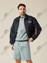 Куртка бомбер Alpha Industries CWU-45P Flight Jacket, синяя, replica blue, купить в интернет-магазине с доставкой по Москве и России