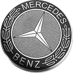 Колпачок на диски Replica d55 59/55/12 Mercedes стикер-0